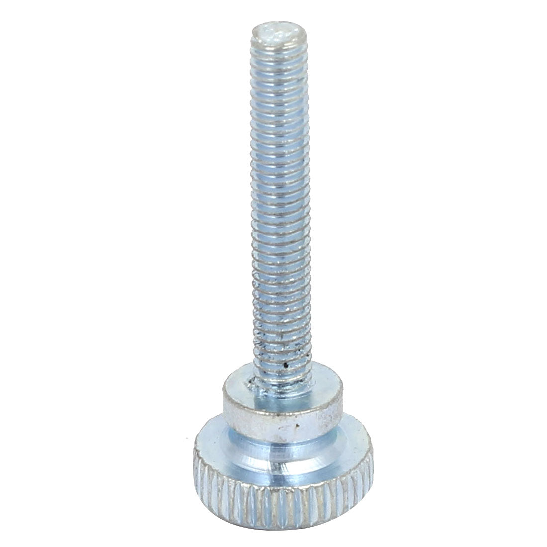 Harfington M4x25mm Flat Knurled Head Fully Threaded Thumb Screws Bolts Fastener 8pcs