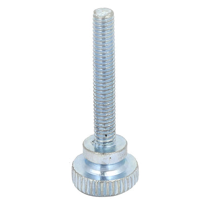 Harfington M4x25mm Flat Knurled Head Fully Threaded Thumb Screws Bolts Fastener 8pcs