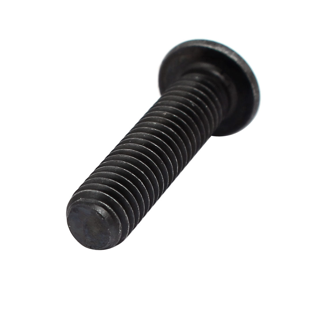 Harfington M6x25mm 10.9 Grade Metal Button Head Hex Socket Cap Screw Bolt Black 30pcs