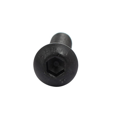 Harfington M6x25mm 10.9 Grade Metal Button Head Hex Socket Cap Screw Bolt Black 30pcs