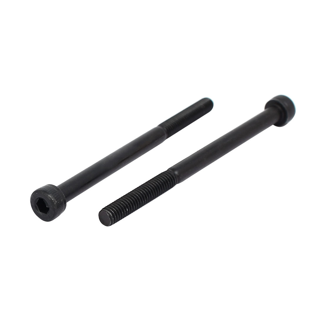 Harfington M4x60mm Partially Threaded Hexagon Socket Head Cap Screws Bolts Black 5pcs