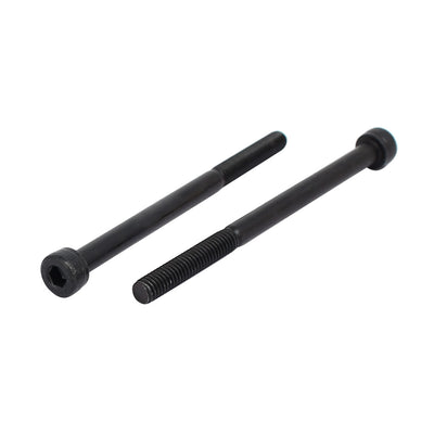 Harfington M4x60mm Partially Threaded Hexagon Socket Head Cap Screws Bolts Black 5pcs