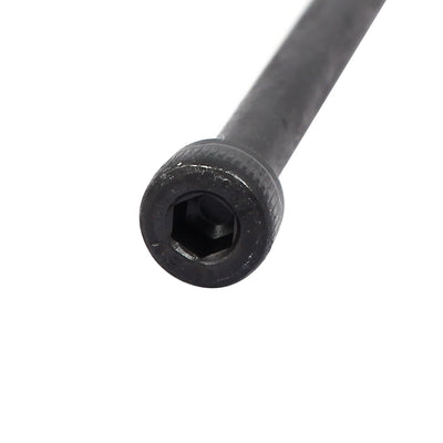 Harfington M4x60mm Partially Threaded Hexagon Socket Head Cap Screws Bolts Black 5pcs