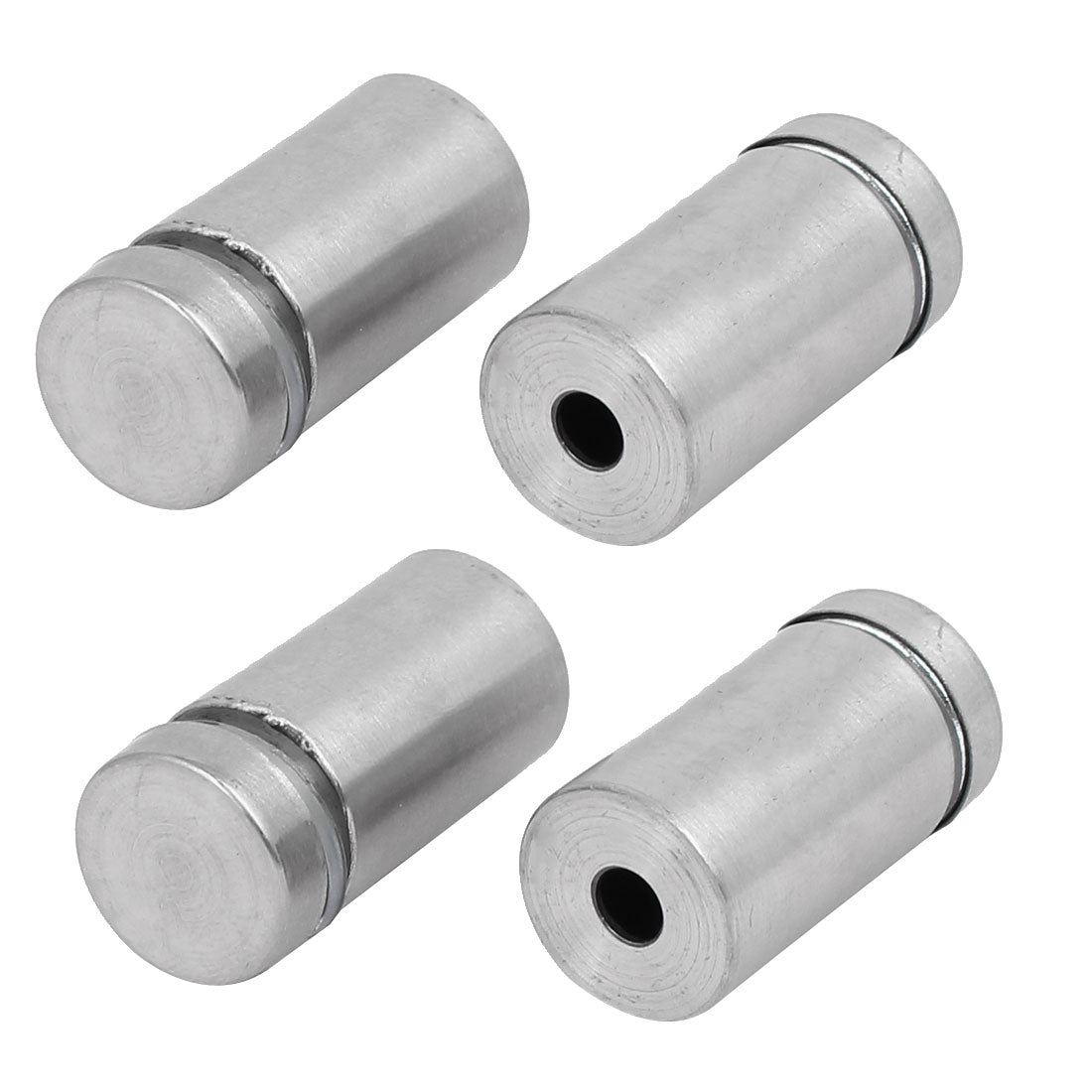 Harfington 16mmx30mm Stainless Steel Glass Table Spacers Standoff Fixing Screws Bolts 4pcs
