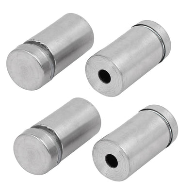 Harfington 16mmx30mm Stainless Steel Glass Table Spacers Standoff Fixing Screws Bolts 4pcs