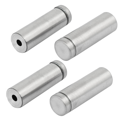 Harfington 16mmx50mm Stainless Steel Glass Table Spacers Standoff Fixing Screws Bolts 4pcs