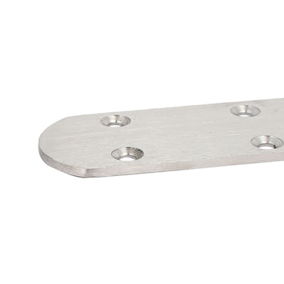 Harfington 168mmx38mmx3mm Stainless Steel Flat Mending Repair Plates Fixing Bracket 5pcs