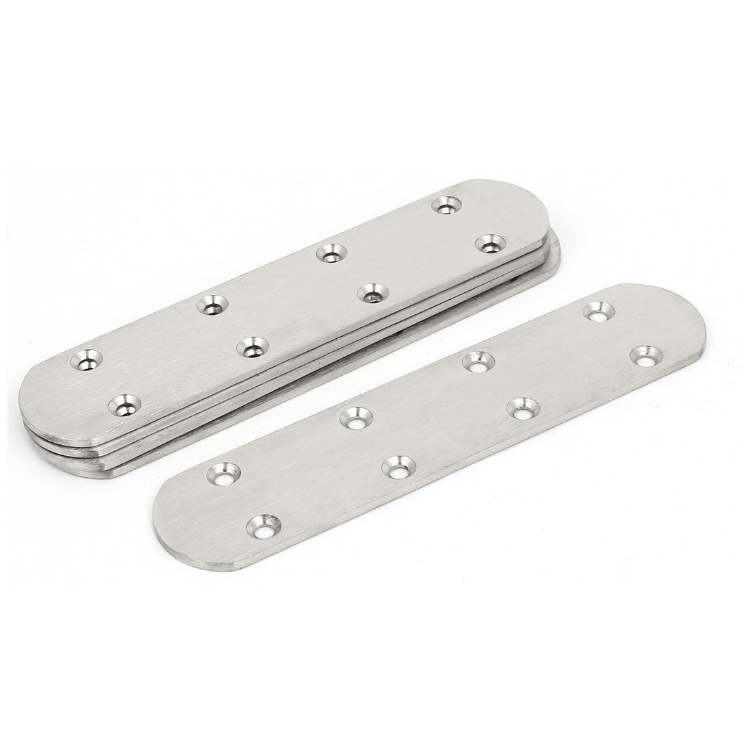 Harfington 168mmx38mmx3mm Stainless Steel Flat Mending Repair Plates Fixing Bracket 5pcs
