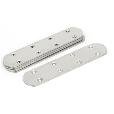 Harfington 168mmx38mmx3mm Stainless Steel Flat Mending Repair Plates Fixing Bracket 5pcs