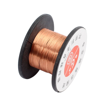 Harfington 0.1mm Diameter Copper Soldering Solder PPA Enamelled Repair Reel Wire 11.5m