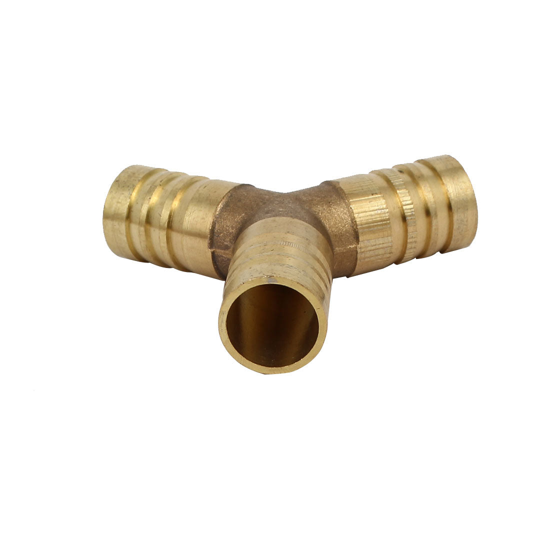 Harfington 14mm Y Shaped 3 Way Hose Barb Fittings Pipe Tube Connecting Connectors 2pcs