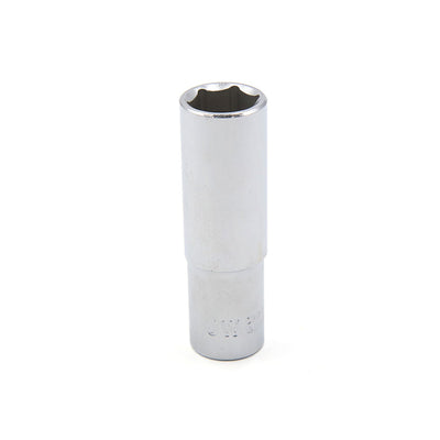 Harfington Silver Tone Metal 1/2" Square Drive 17mm Axle Nut Hexagon Socket for Car Vehicle