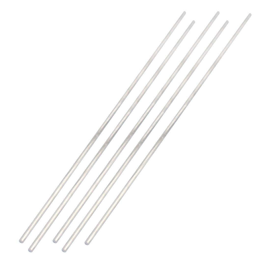 Harfington 2.5mm x 180mm Stainless Steel Straight Round Rod Bar Silver Tone 5pcs