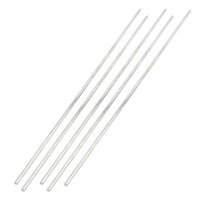 Harfington 2.5mm x 180mm Stainless Steel Straight Round Rod Bar Silver Tone 5pcs