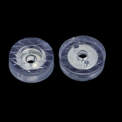 Harfington 18 mm x 7 mm runde Gummi-Anti-Rutsch-Möbel-Fußschutz-Pads, transparent, 12 Stück
