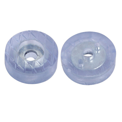 Harfington 18 mm x 7 mm runde Gummi-Anti-Rutsch-Möbel-Fußschutz-Pads, transparent, 12 Stück