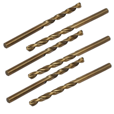Harfington 4.2mm Drilling Dia HSS Cobalt Metric Spiral Twist Drill Bit Rotary Tool 6pcs