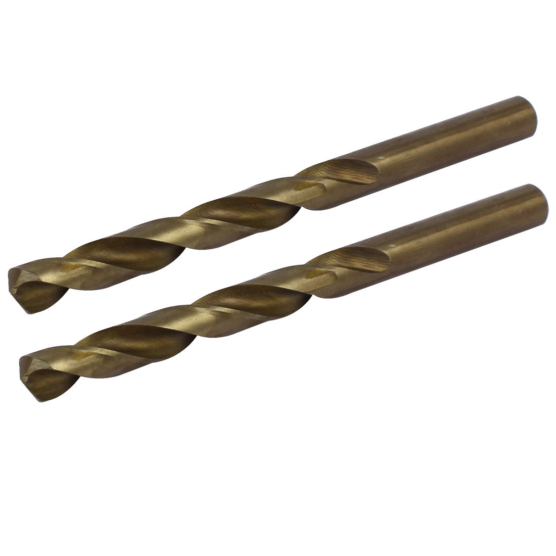 Harfington 10.5mm Dia HSS Cobalt Straight Shank Metric Twist Drill Bit Drilling Tool 2pcs