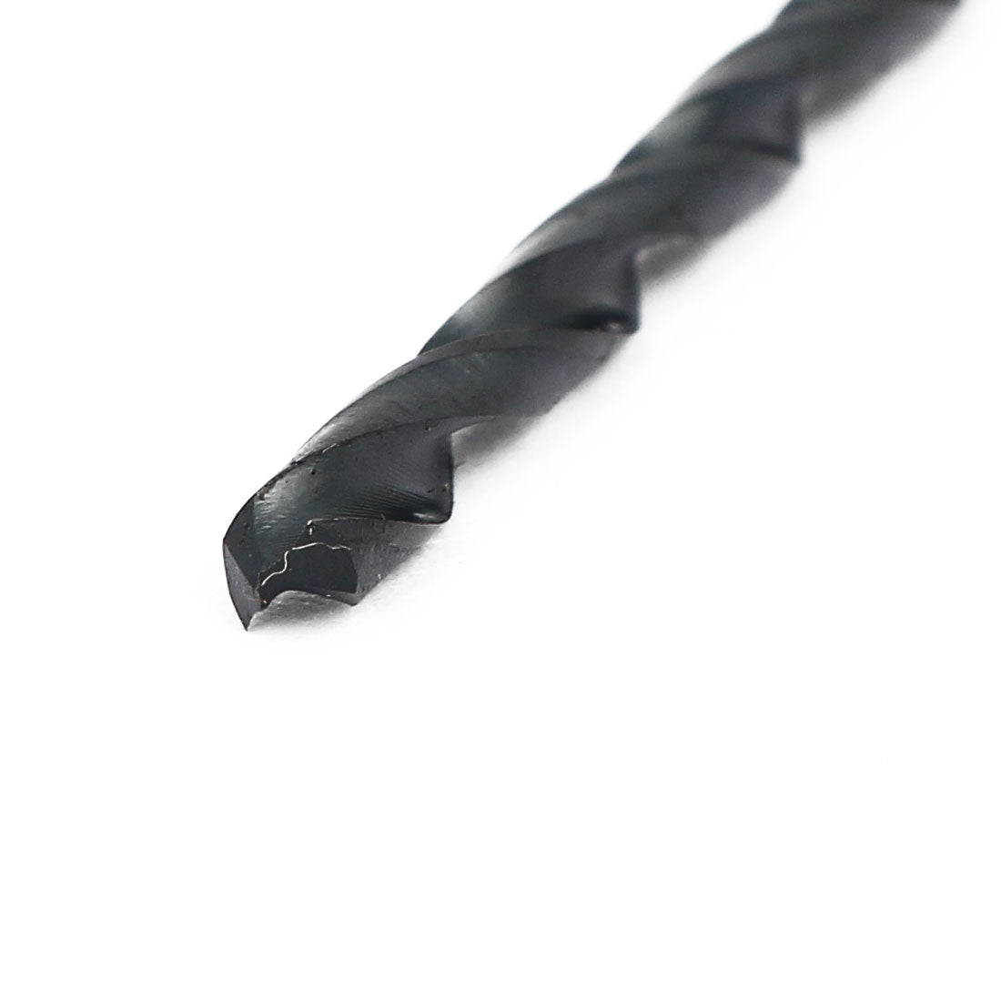 Harfington 3.5mm Drilling Dia 200mm Length HSS Straight Round Shank Twist Drill Bit Black
