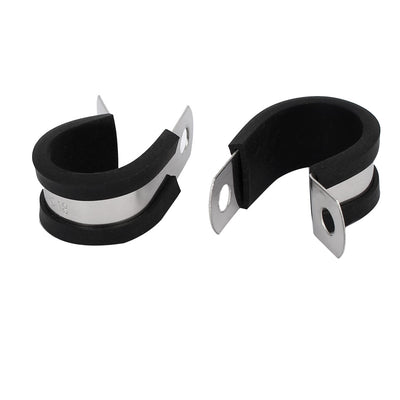 Harfington 18 mm Durchmesser, EPDM-Gummi ausgekleidet, P-Clips, Kabelschlauch, Rohrschellen, Halter, 5 Stück