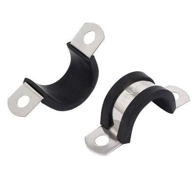 Harfington 18 mm Durchmesser, EPDM-Gummi ausgekleidet, U-förmige Rohrklemmen, 5 Stück