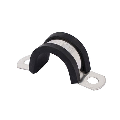 Harfington 18 mm Durchmesser, EPDM-Gummi ausgekleidet, U-förmige Rohrklemmen, 5 Stück