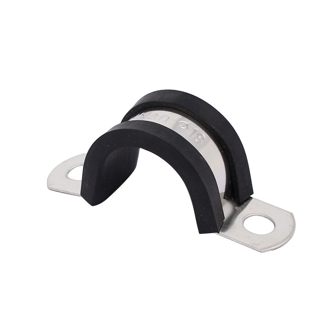 Harfington 18 mm Durchmesser, EPDM-Gummi ausgekleidet, U-förmige Rohrklemmen, 3 Stück