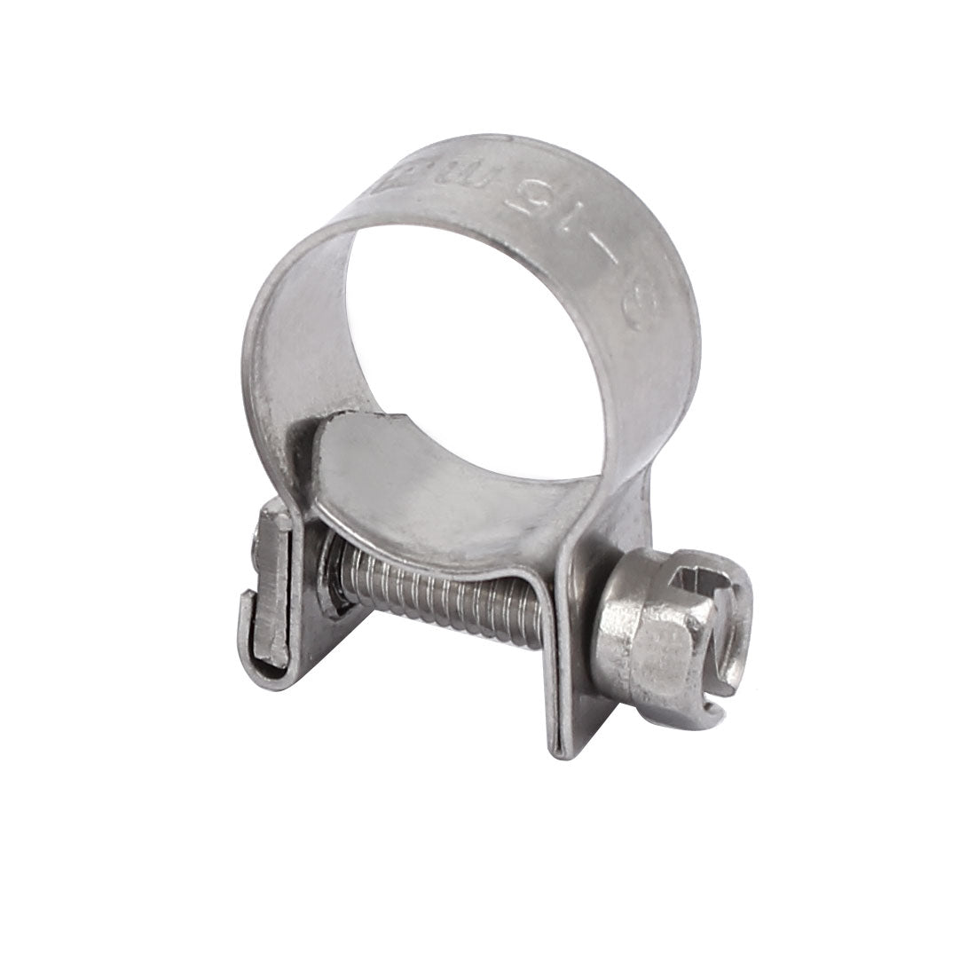 Harfington 13mm-15mm 304 Stainless Steel Screw Mounted Adjustable Pipe Hose Clamps 4pcs