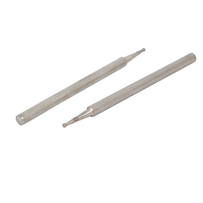 Harfington 2.35mm Shank 0.5mm Dia Diamond Head Ball Shaped Grinding Mounted Point Bit 20pcs
