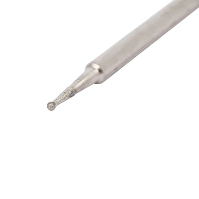 Harfington 2.35mm Shank 0.5mm Dia Diamond Head Ball Shaped Grinding Mounted Point Bit 20pcs