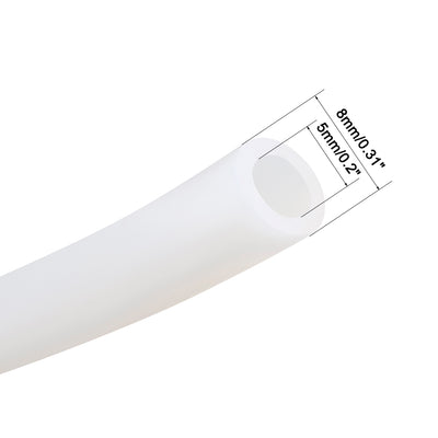 Harfington Silicone Tube 0.5m Flexible  Rubber Tubing Water Air Hose