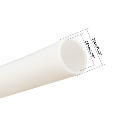 Harfington Silicone Tube 1 Meter Flexible Silicone Rubber Tubing Water Air Hose Pipe for Pump Transfer