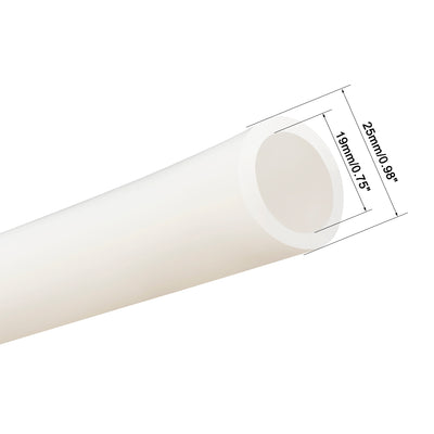 Harfington Silicone Tube 1 Meter Flexible Silicone Rubber Tubing Water Air Hose Pipe for Pump Transfer