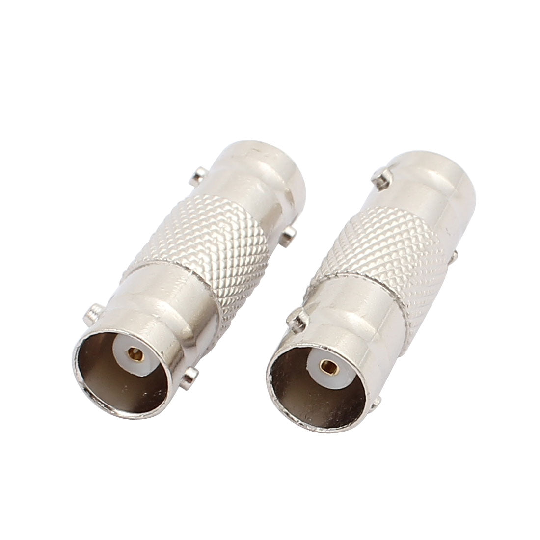 Harfington 12Pcs BNC Female to BNC Female Coaxial Coupler Straight Adapter Silver Tone