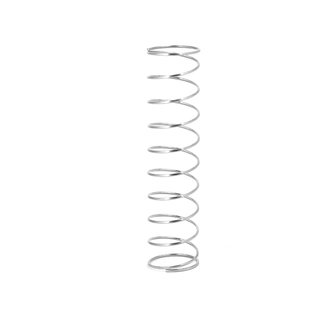 Harfington 0.4mmx8mmx35mm 304 Stainless Steel Compression Springs Silver Tone 10pcs