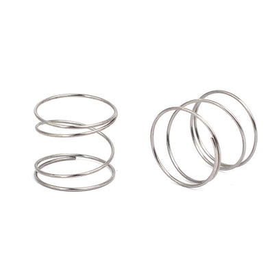 Harfington 0.5mmx12mmx10mm 304 Stainless Steel Compression Springs Silver Tone 10pcs