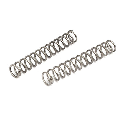 Harfington 0.6mmx5mmx30mm 304 Stainless Steel Compression Springs 10pcs