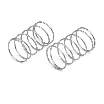 Harfington 0.6mmx12mmx20mm 304 Stainless Steel Compression Springs 10pcs