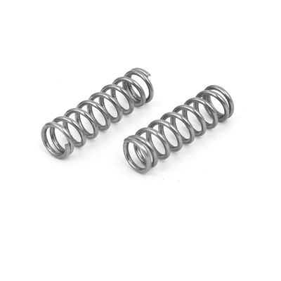 Harfington 0.8mmx6mmx20mm 304 Stainless Steel Compression Springs Silver Tone 10pcs