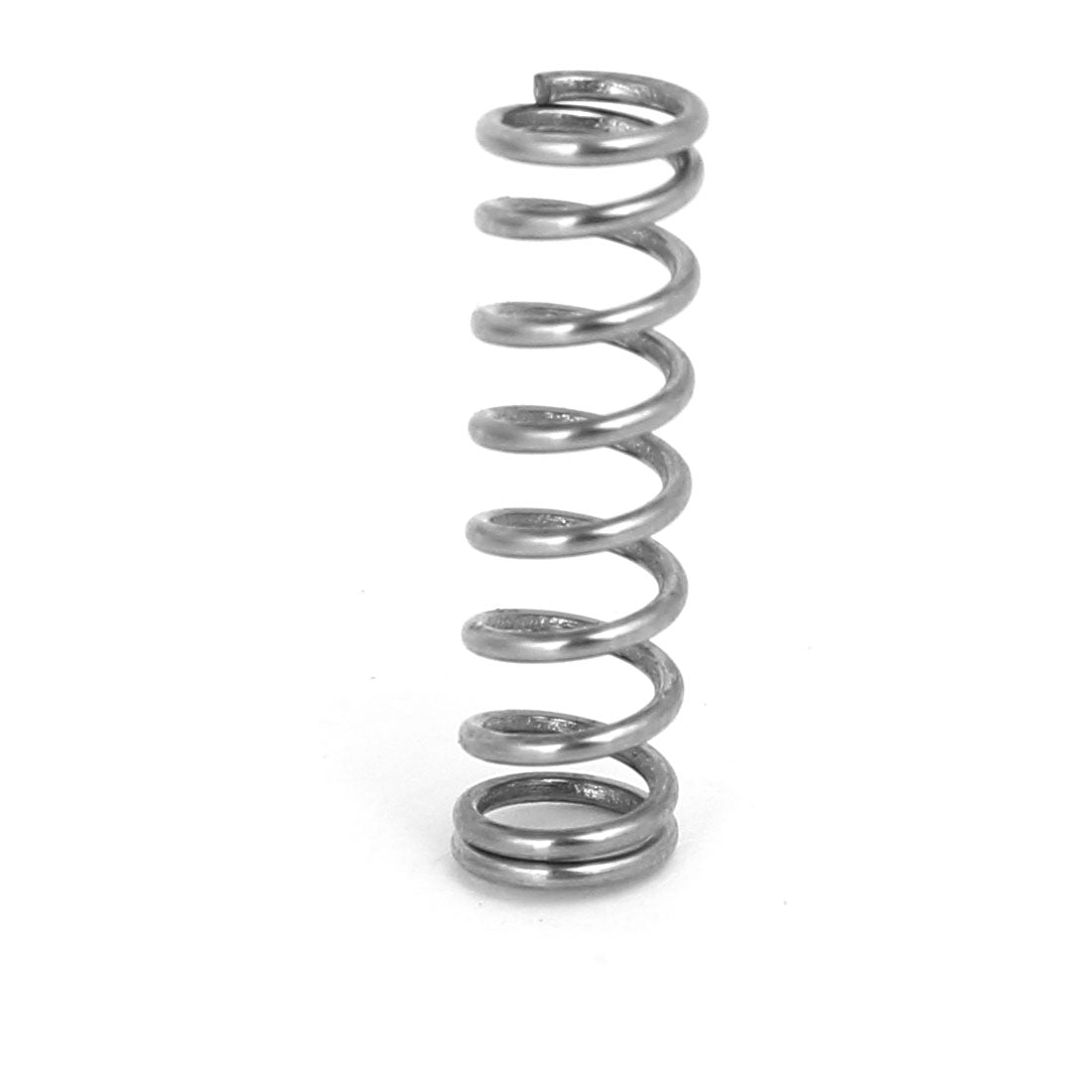 Harfington 0.8mmx6mmx20mm 304 Stainless Steel Compression Springs Silver Tone 10pcs
