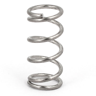 Harfington 0.8mmx7mmx15mm 304 Stainless Steel Compression Springs 10pcs