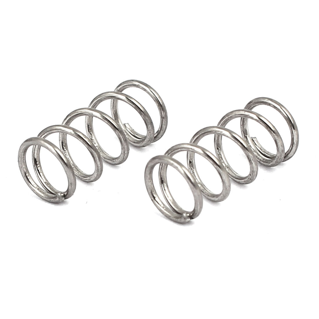 Harfington 0.8mmx7mmx15mm 304 Stainless Steel Compression Springs 10pcs