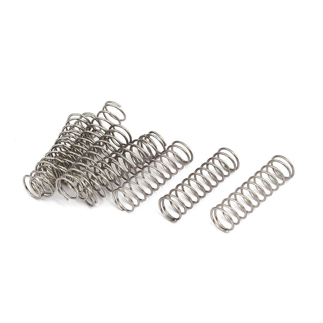Harfington 0.8mmx10mmx35mm 304 Stainless Steel Compression Springs 10pcs