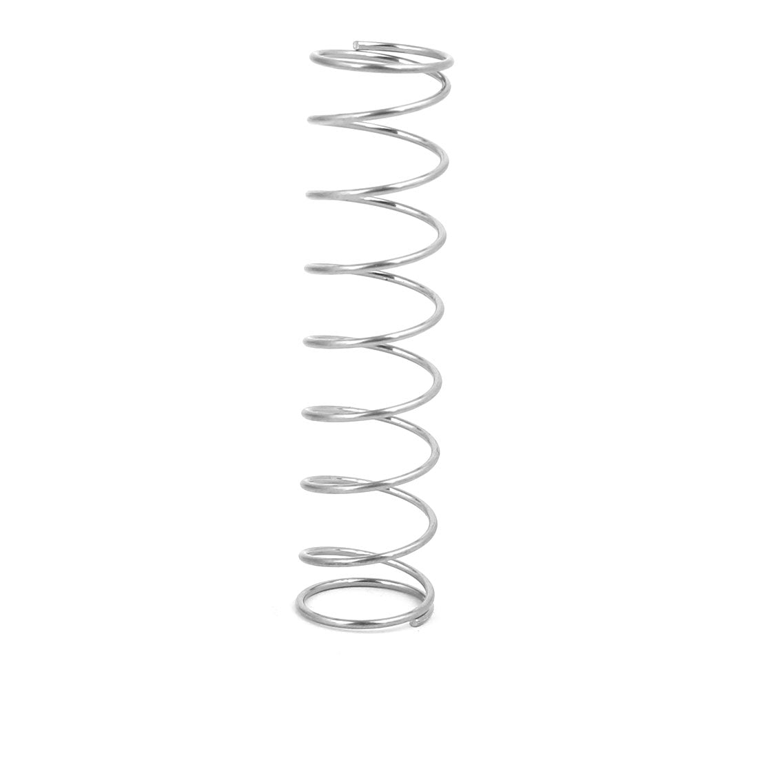 Harfington 0.8mmx12mmx50mm 304 Stainless Steel Compression Springs Silver Tone 10pcs