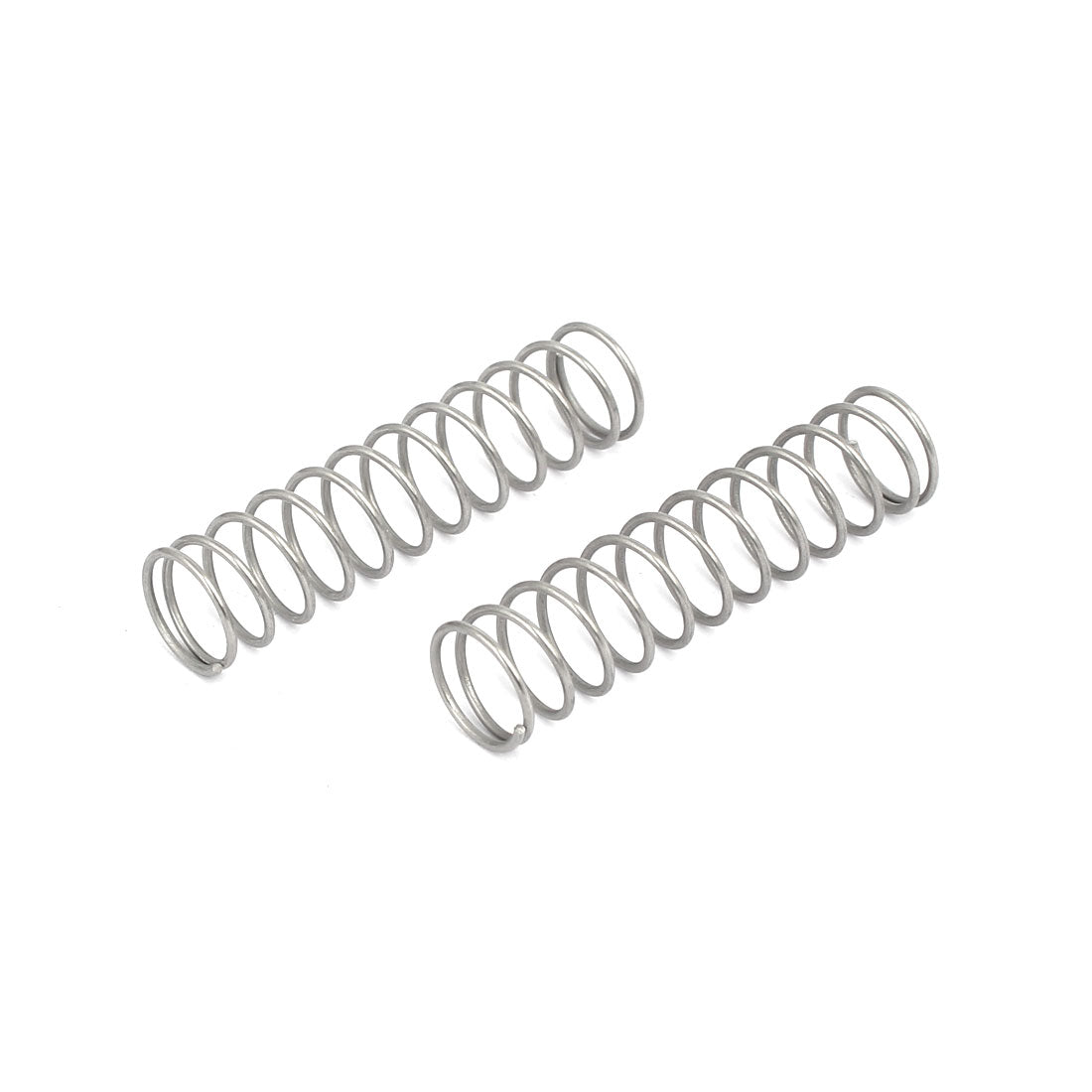 Harfington 0.8mmx10mmx40mm 304 Stainless Steel Compression Springs Silver Tone 20pcs