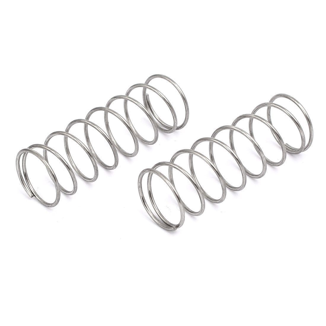 Harfington 1mmx16mmx45mm 304 Stainless Steel Compression Springs Silver Tone 20pcs