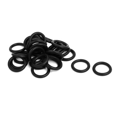 Harfington 14mm Inner Dia 20mm OD 3mm Thickness Nitrile Rubber O Ring 29pcs
