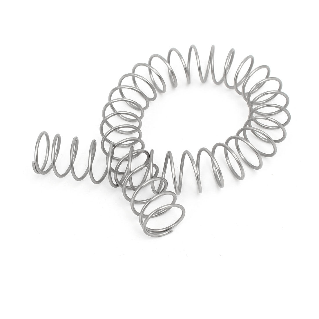 Harfington 1.5mmx20mmx305mm 304 Stainless Steel Compression Spring Silver Tone