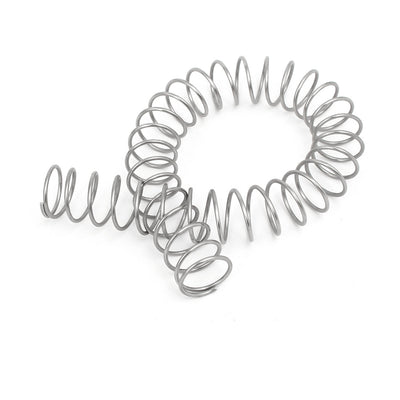 Harfington 1.5mmx20mmx305mm 304 Stainless Steel Compression Spring Silver Tone