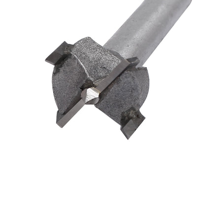 Harfington 19mm Dia Carbide Tip Round Shank Wood Cutting Hole Saw Hinge Boring Bit 2pcs